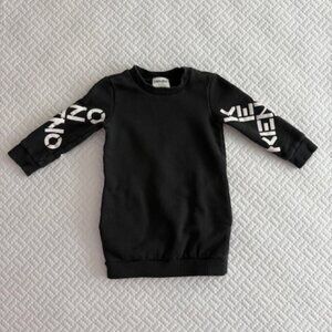 Kenzo Kids Black Sweater Dress